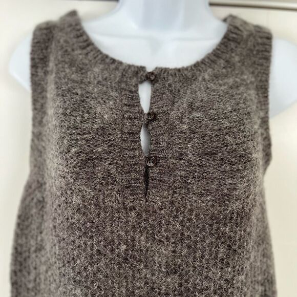 Zara/ Wool blend/ Mohair/ Knit/ Grey/  Stretchy/ Midi dress/ Size US M - Picture 8 of 14